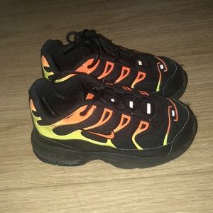 Black orange neon green air max